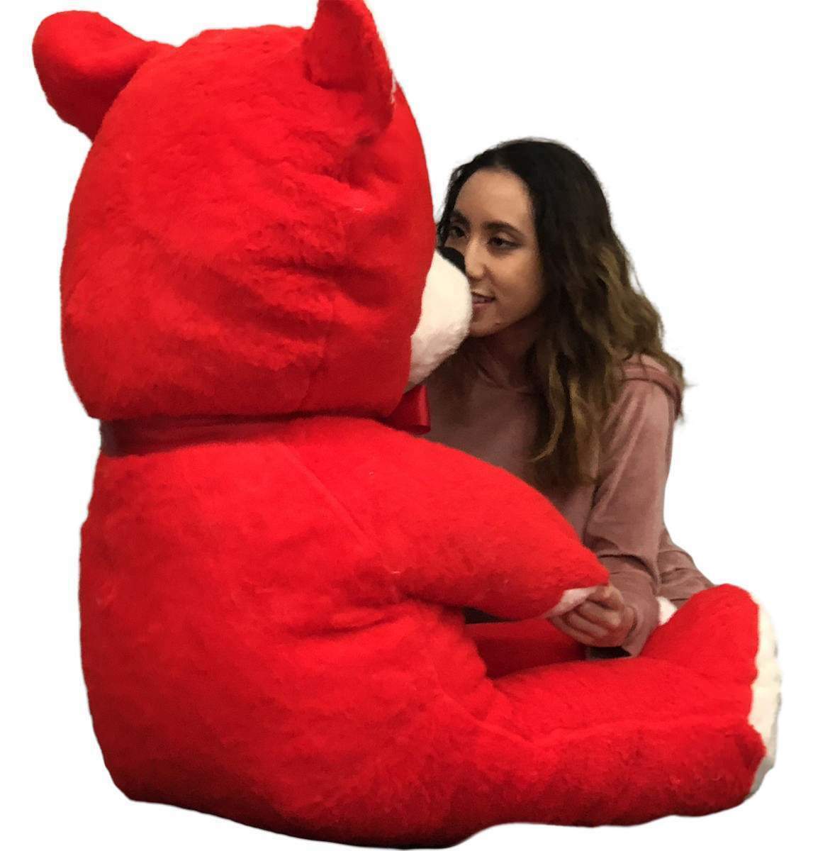 giant red teddy bear