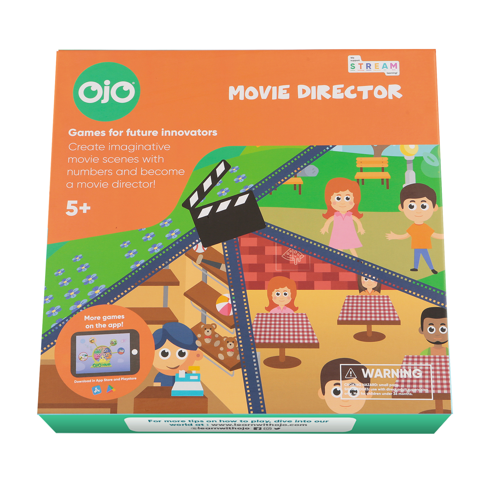 OjO Movie Directors STEM mathematics board game for kids | Children ages 5 6 7 +
