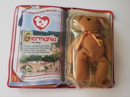 Germania the Bear McDonalds TY International Bears II Beanie Baby 1990 Rare - $33.96