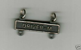 Army Driver Badge CLASP- Basic Driver & Mechanic - $1.75