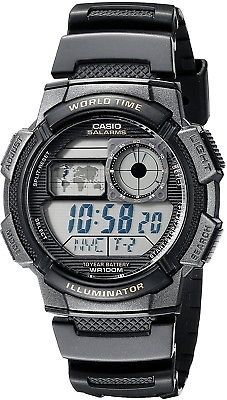 Casio Men's AE-1000W-1AVCF Resin Sport Watch With Black Band