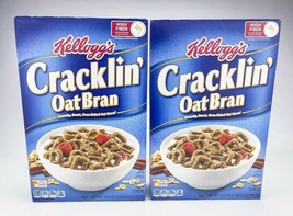 Kelloggs Cracklin Oat Bran 16.5 oz Cereal lot of 2 bb 4/23 High Fiber  - $24.14