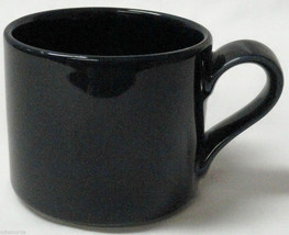 Dansk Demitasse Tea Cup Saucer Set Cobalt Blue Cream Off White Mug Plate Bistro - $12.00