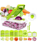 14-In-1 Vegetable Fruit Chopper Cutter Food Onion Veggie Dicer Slicer Ki... - $42.95