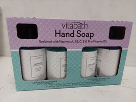 Vitabath Hand Soap Lavender Chamomile & Cucumber White Tea 4 Pack 16 ozs  - $23.36