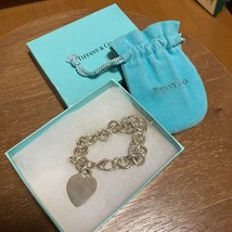 Tiffany & Co. Silver 925 Return to Heart Tag Charm Bracelet With BOX gift - $329.41