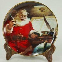 MAKING A LIST 1994 Franklin Mint Coca Cola Christmas Collector Plate  ULH09 - $9.95