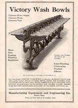 Victory Wash Bowls 1919 Plumbing Ad Manufacturing Equipment Engineering ... - $21.99