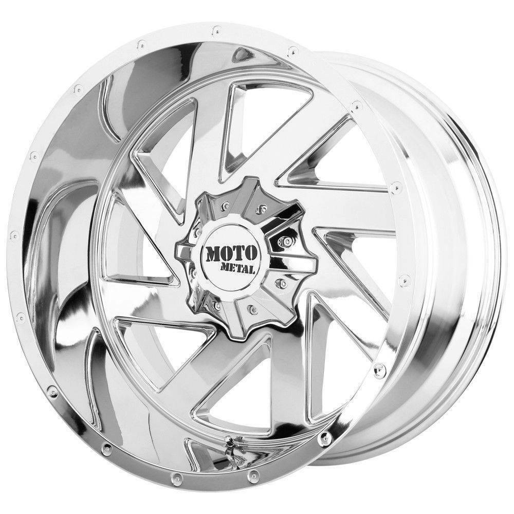 20x12 Moto Metal MO988 Melee 5x5/5x5.5 44 Chrome Wheels Rims Set(4