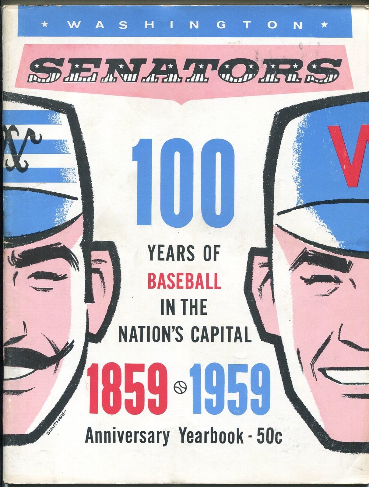 Washington Senators Team Yearbook 1959-MLB-photos-stats-100 years of ...