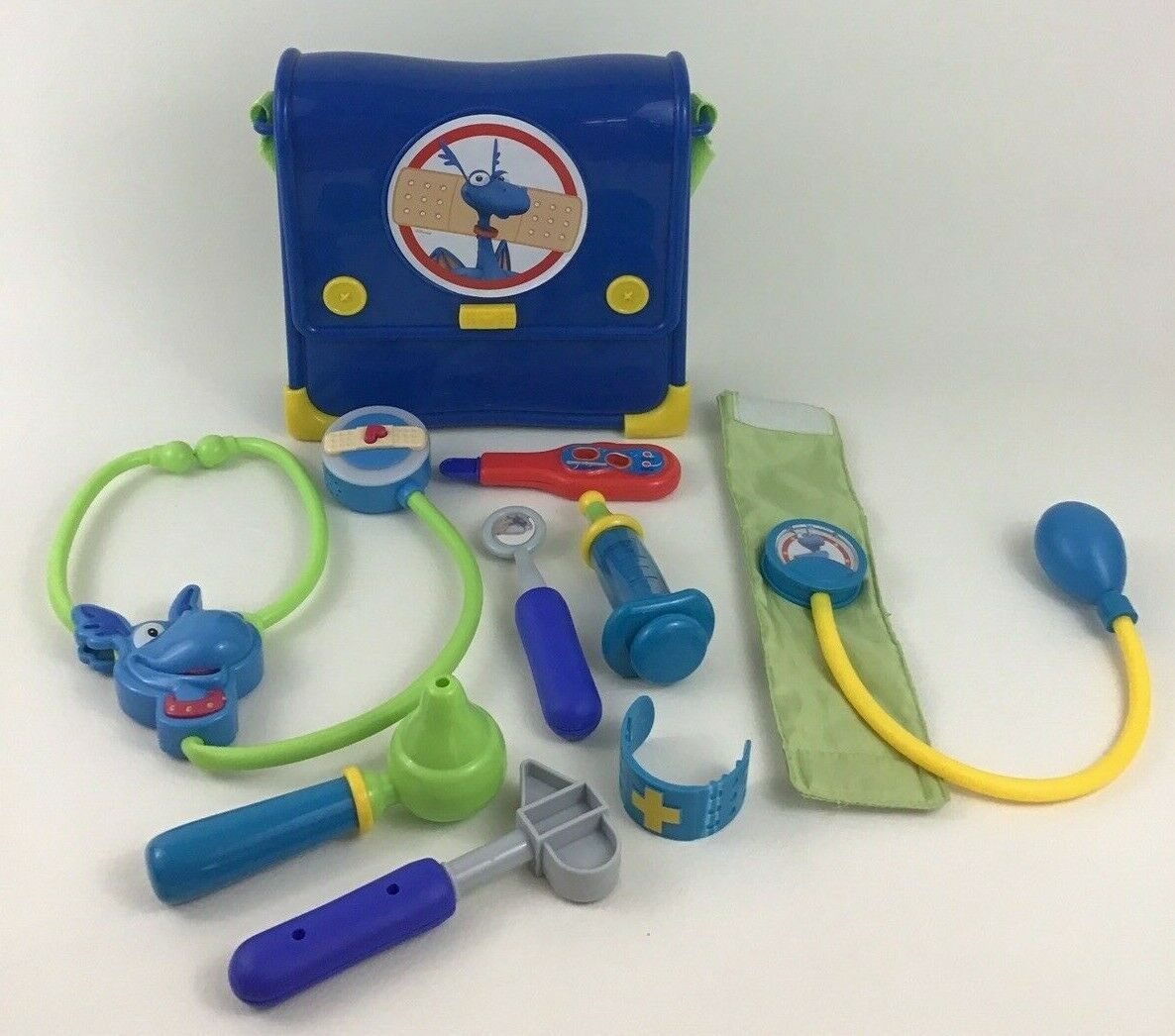 Doc Mcstuffins Stuffy Doctor Bag Blue Toy Tools Bandage Stethoscope Lot