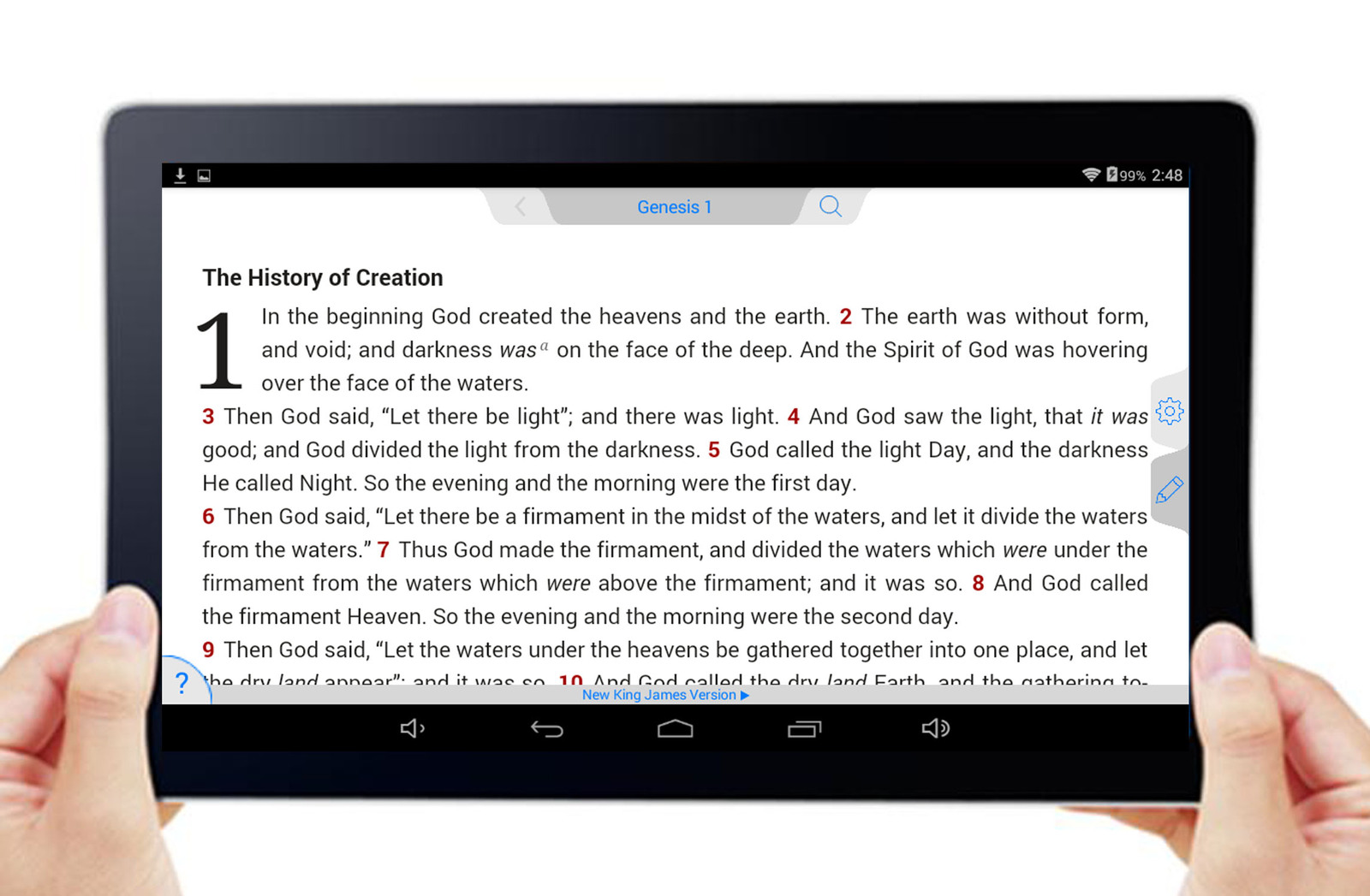 BIBLE TABLET The Complete CHRISTIAN STANDARD BIBLE (CSV) in a 10