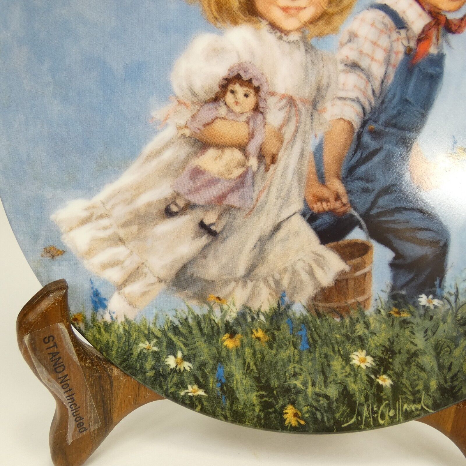 1986 "Jack And Jill " By John Mc Clelland Mother Goose Plate RECO LLJBA ...