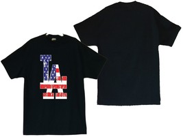 Dodgers LA Stars And Stripes Spirited Image Men's T-Shirts Sizes (S thru 4XL) - $20.78+