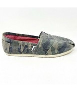 Toms Classics Washed Camo Canvas Womens Slip On Canvas Shoes - $39.95