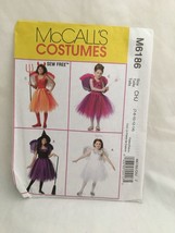 #M6186 McCalls Child costume sewing pattern size 7-14 - $13.86