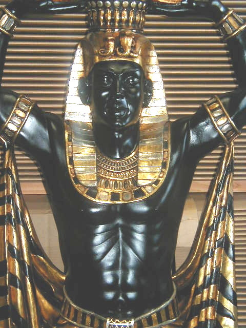 Egyptian Statue King Queen Male Female Servants Set Egyptian
