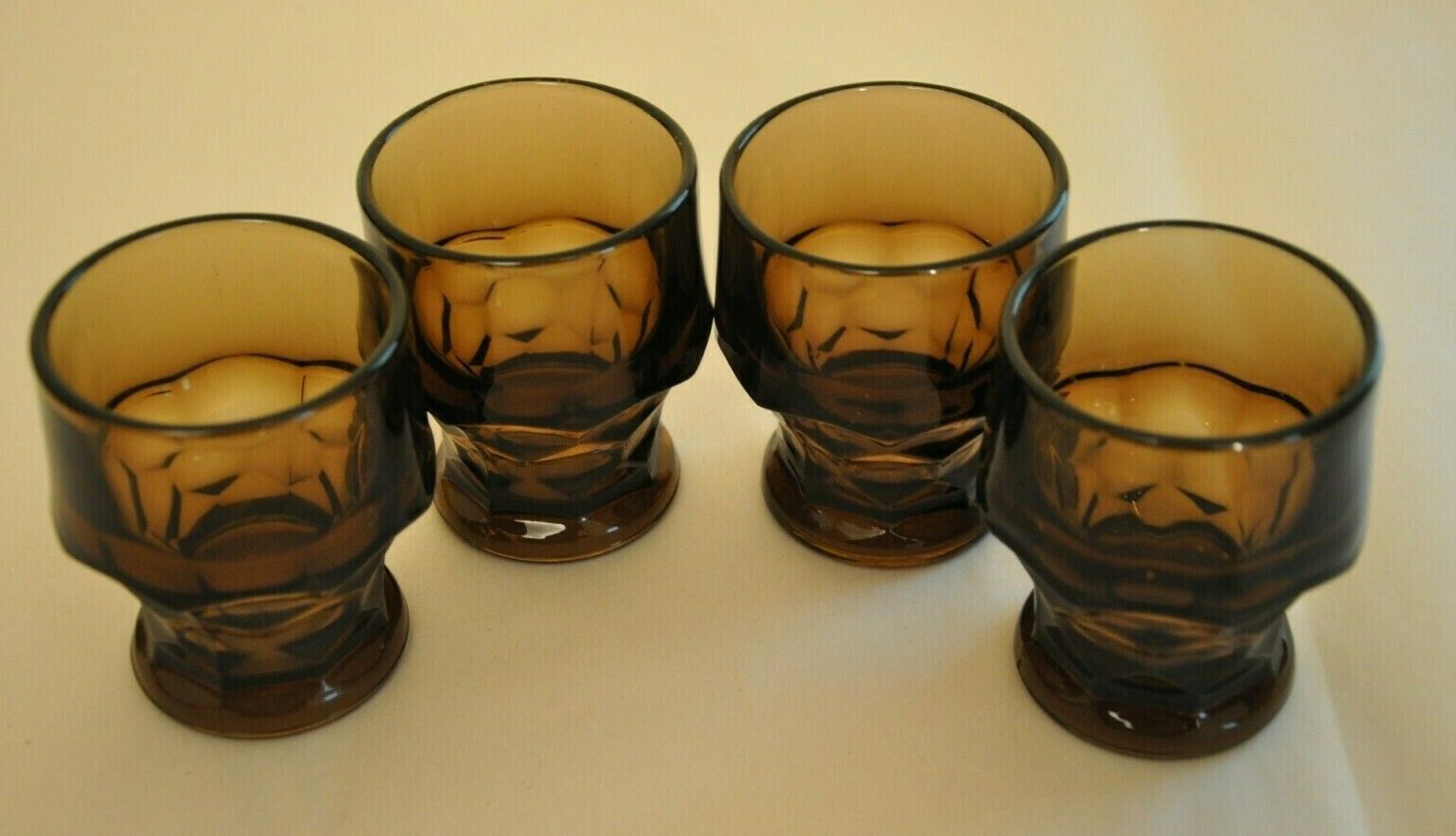 Dark Amber Small Drinking Glasses (Set of 4) Other