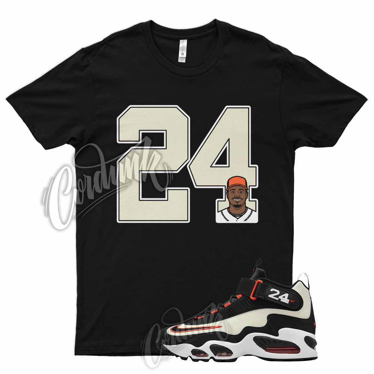 24 T Shirt Air Griffey Max 1 San Francisco Coconut Milk Team Orange Dunk - Shirts