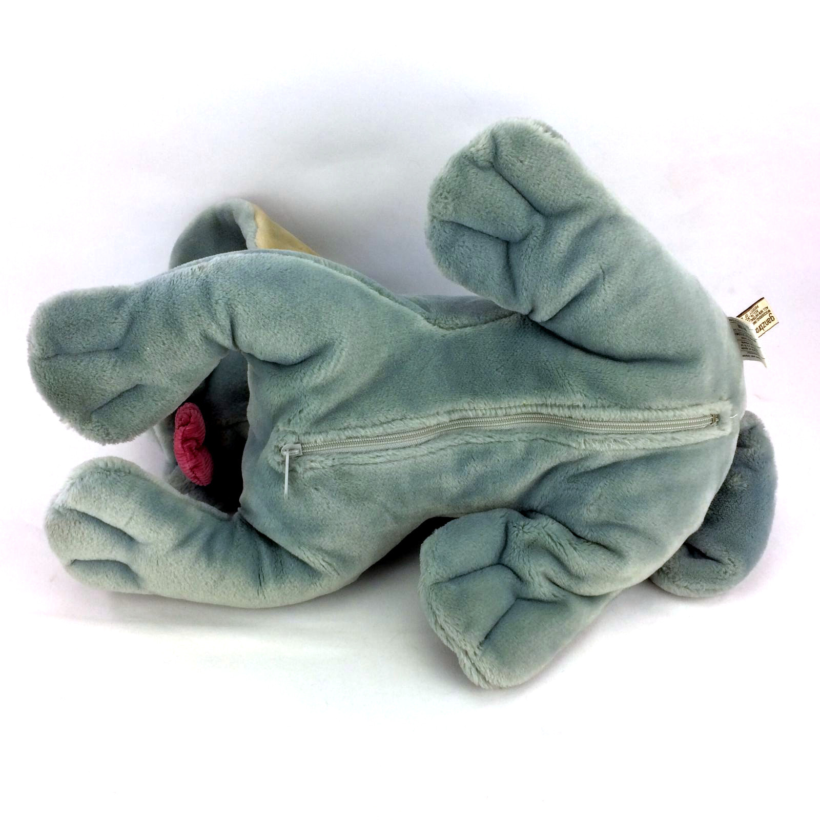 stuffed animal with zipper pouch