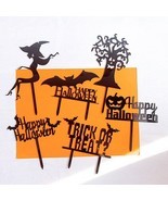 Happy Halloween Cake Topper Trick Or Treat Cake Decor Baking Accessories... - $6.00