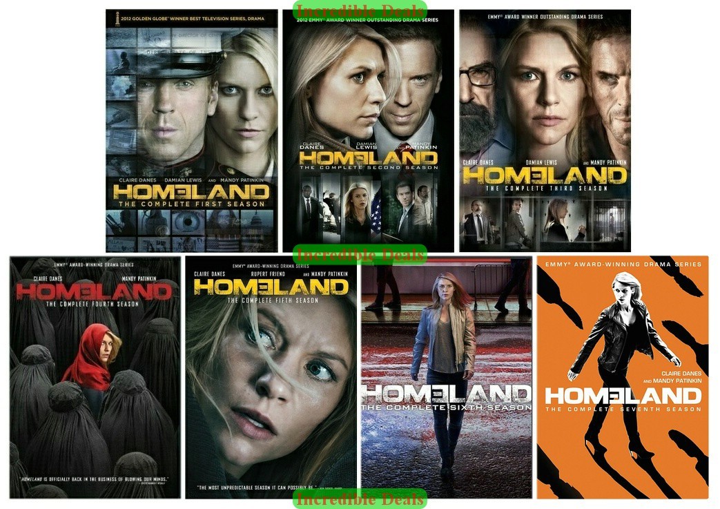 Primary image for Homeland The Complete Series Seasons 1 2 3 4 5 6 & 7 DVD Collection Set New 1-7