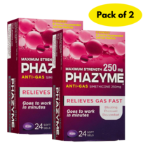 Phazyme Anti-Gas Maximum Strength - Simethicone 250mg-(2 Pack) - $19.81