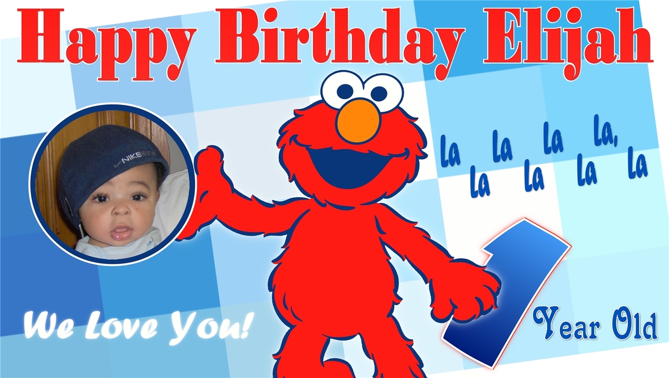 Elmo Personalized Custom Birthday Banner And 39 Similar Items