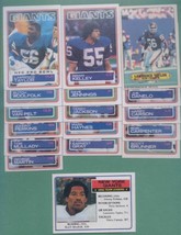 1983 Topps New York Giants Football Team Set  - $7.99