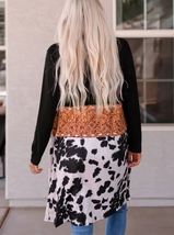 Western T-Shirt Long Cardigan Size XL 12 image 3