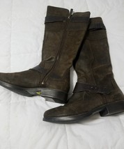 UGG Australia Dayle Tall Boot Lodge Brown Leather Zip 1007671 Womens Size 6.5 - $139.90