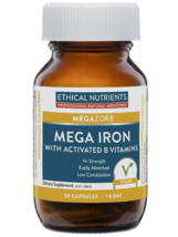 Ethical Nutrients Mega Iron with Activated B Vitamin 30 Capsules - $119.99