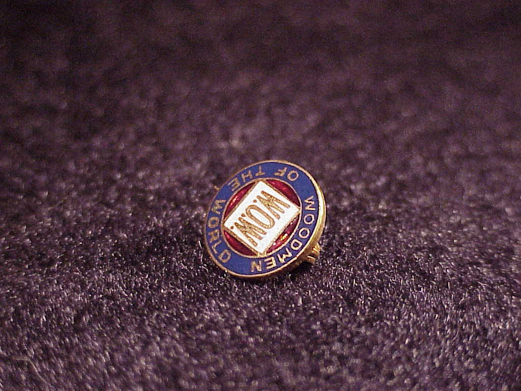 Small Woodmen of the World WOW Lapel Pin, made by W and H Company - Other