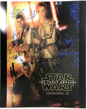 Star Wars The Force Awakens Cast Signed Autographed Glossy 16x20 Photo COA Holos - $699.99