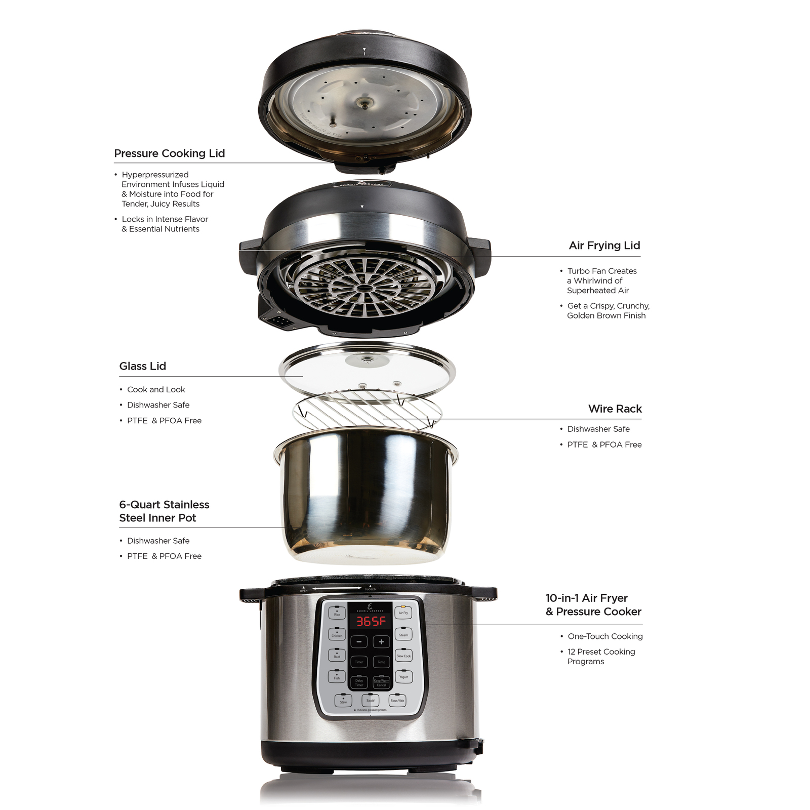 Emeril Lagasse Instant Pot Air Fryer Accessories At Aaron Snow Blog