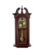 Bedford Clock Collection 38 Inch Chiming Pendulum Wall Clock in Cherry O... - $184.07