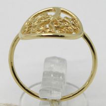18K YELLOW GOLD TREE OF LIFE RING, SMOOTH, BRIGHT, LUMINOUS, MADE IN ITALY image 3