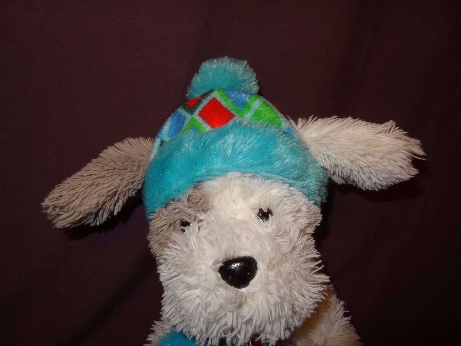 Shaggy Sheep In Hat & Scarf Soft Toy Cute Gift 4TY106