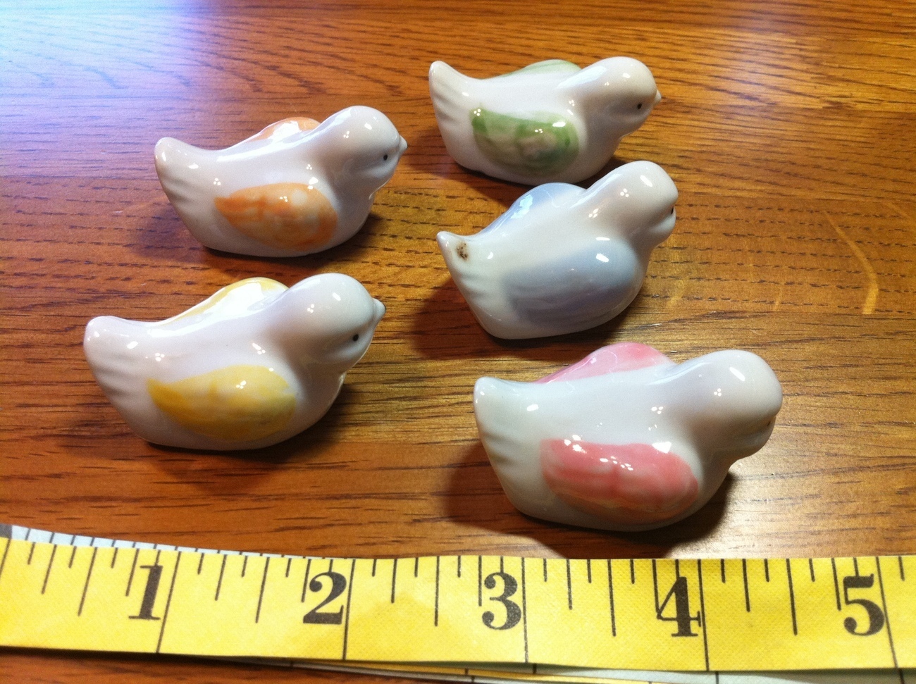 Primary image for Hashioki Set of 5 Handmade Ceramic Bird Chopstick Rests 