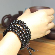 Free Shipping -  8 mm Tibetan Buddhism Real Natural black sandalwood meditation  - $19.99