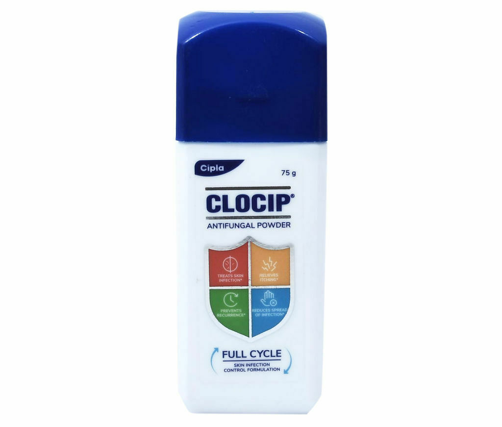 Cipla Clocip Antifungal Powder 75gm (Pack of 2) Antifungal Powder