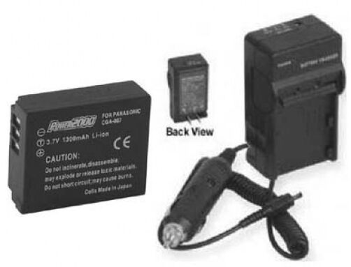 Primary image for Battery + Charger for Panasonic DMCTZ4 DMCTZ4S DMCTZ4K DMC-TZ4  DMCTZ3 DMCTZ3A