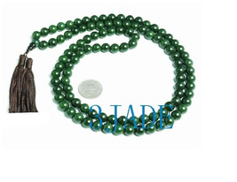 AAA Grade Free Shipping - 42 Inches 10mm Taiwan 108 natural green Jade Prayer Be - $30.00