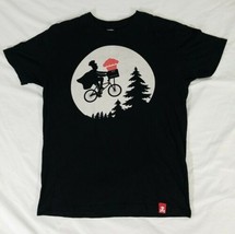 Johnny Cupcakes &quot;E.T.&quot; Chef Bicycle Moon Shot Black T-Shirt Men&#39;s Adult ... - $27.60