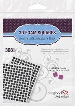 Black Foam Squares. 0.25" Square