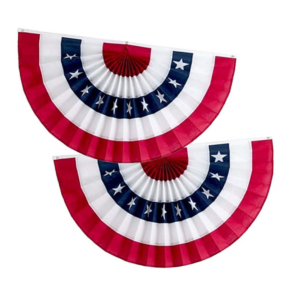 Primary image for American Independence Day String Flags Banner Semicircular Flag Party Decoration