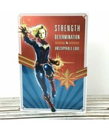 Captain Marvel Mothers Day Greeting Card Hallmark Metallic Mom Super Hero - $12.59