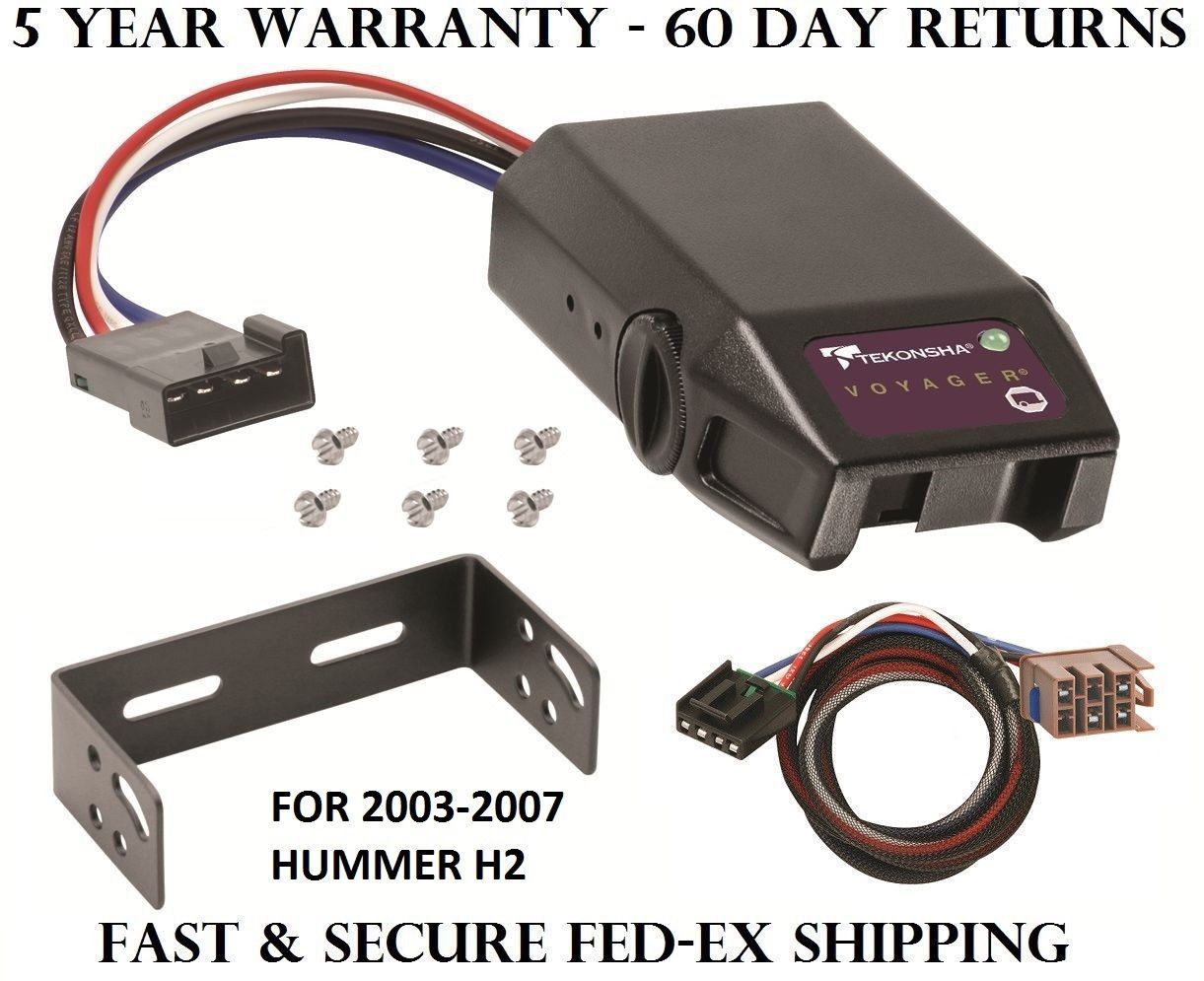 20032007 HUMMER H2 TEKONSHA VOYAGER TRAILER BRAKE CONTROL 9030 +2PLUG