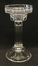 Shannon Crystal Tall Fluted Pillar Candle Holder 10&quot; Mint - $39.99