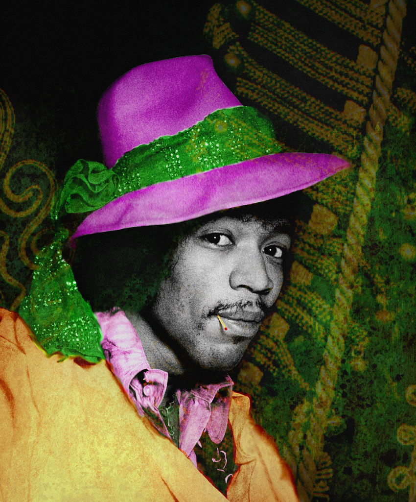 Jimi Hendrix Wearing Hat, Photo By Gered Mankowitz - Art Photographs